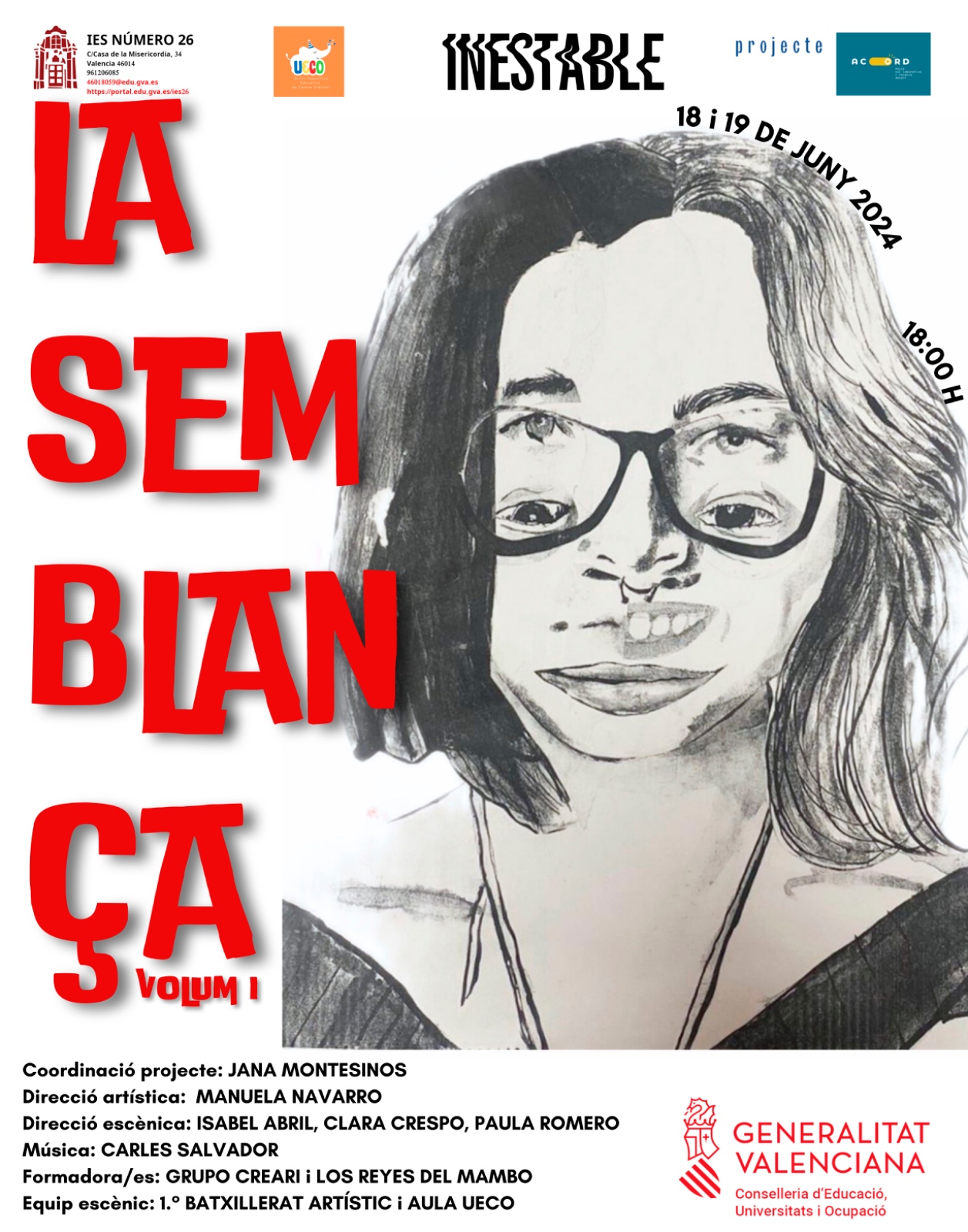 PROYECTO LA SEMBLANÇA CON IES 26 LA MISERICORDIA – VALENCIA -2024